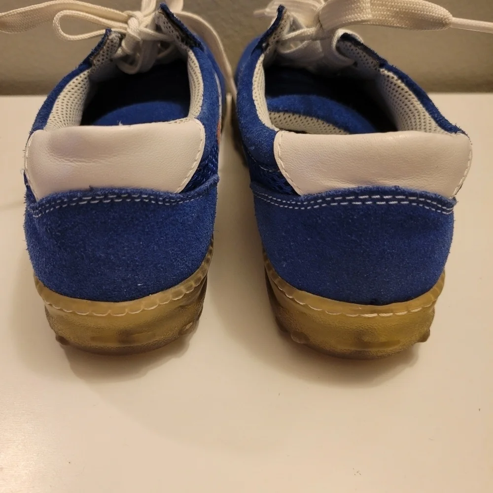 Steve Madden Ashlee Blue White Orange Fashion Sneakers